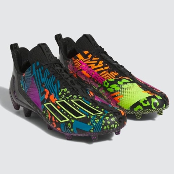 Adidas 3 Stripes Adizero 12.0 Mismatch Football Cleats Men's Size 12 Multicolor